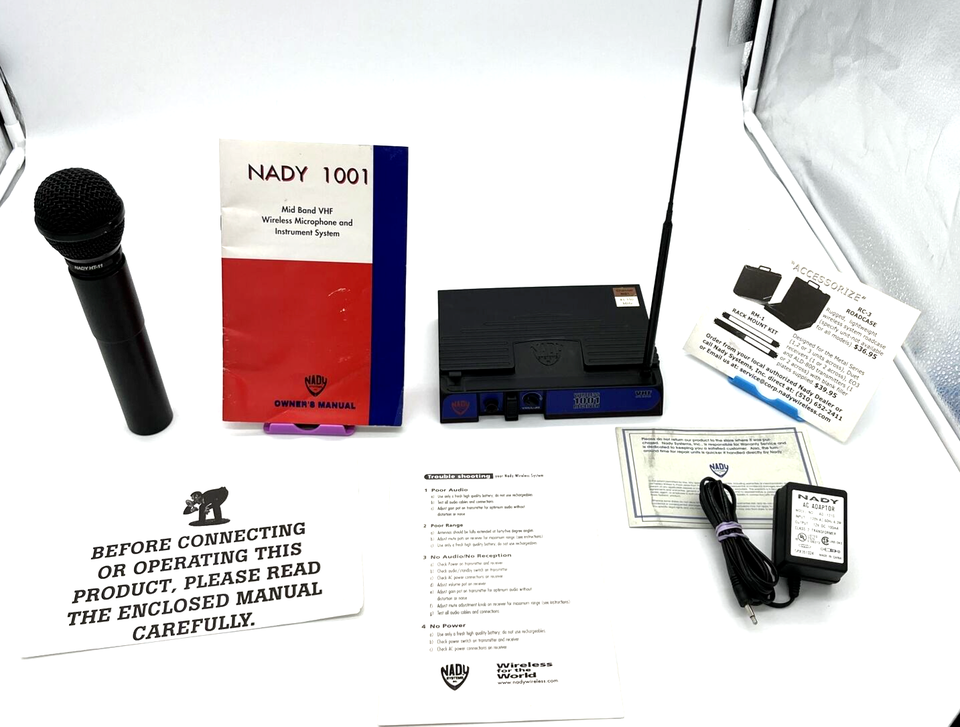 Nady Systems Mid Band Wireless Mic and Instrument Receiver 1001