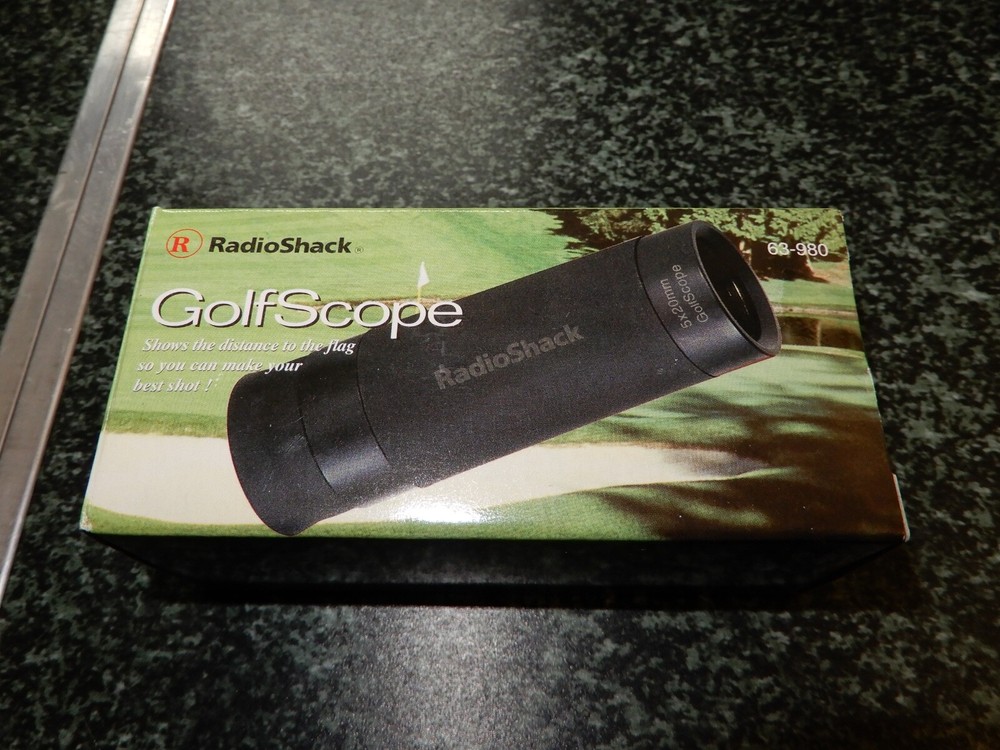 Radio Shack Golf Scope #63-980 New complete w/ case, strap, cloth, instructions