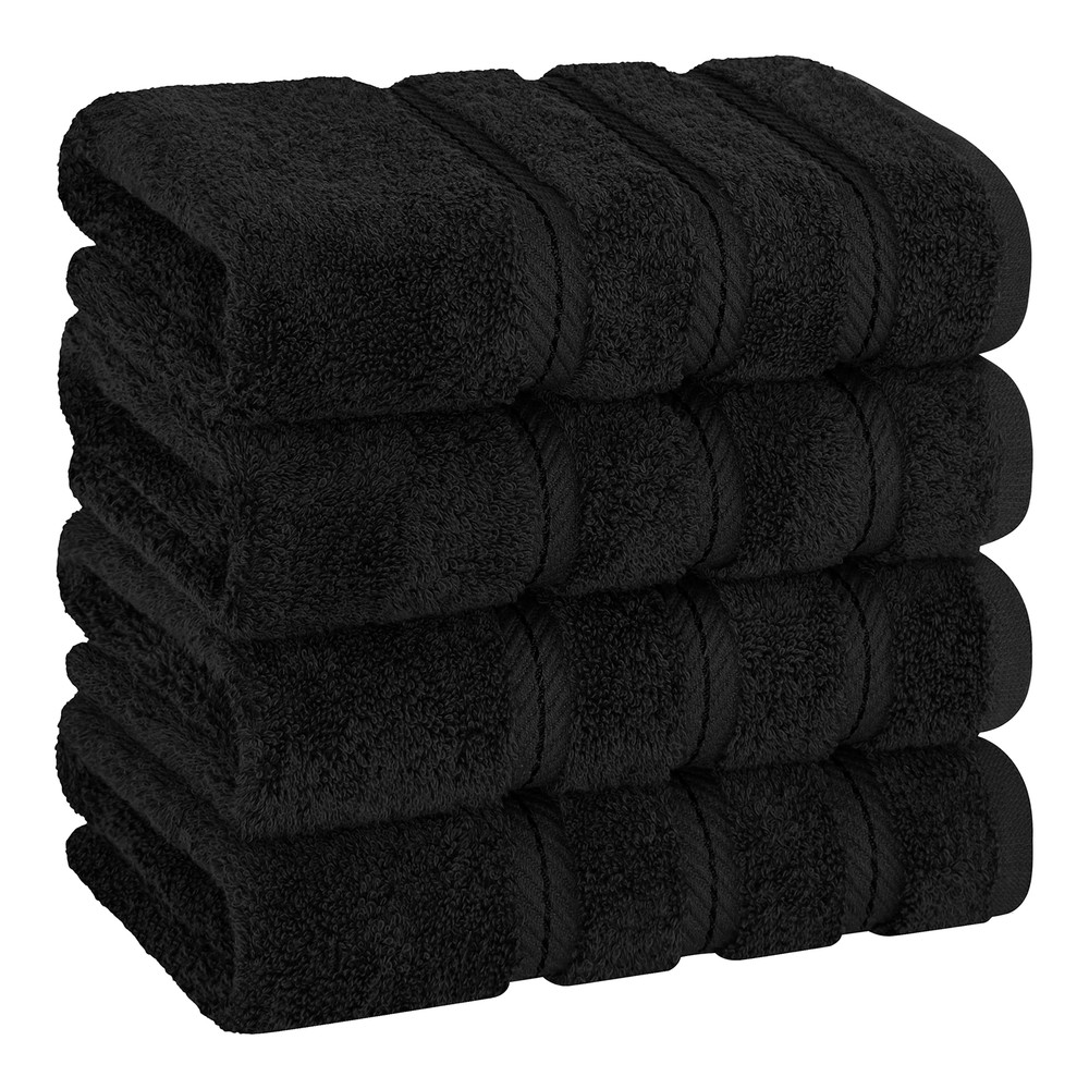 Luxury Hand Towels for Bathroom, 100% Cotton Turkish 4 Piece Hand Towel Set, ...