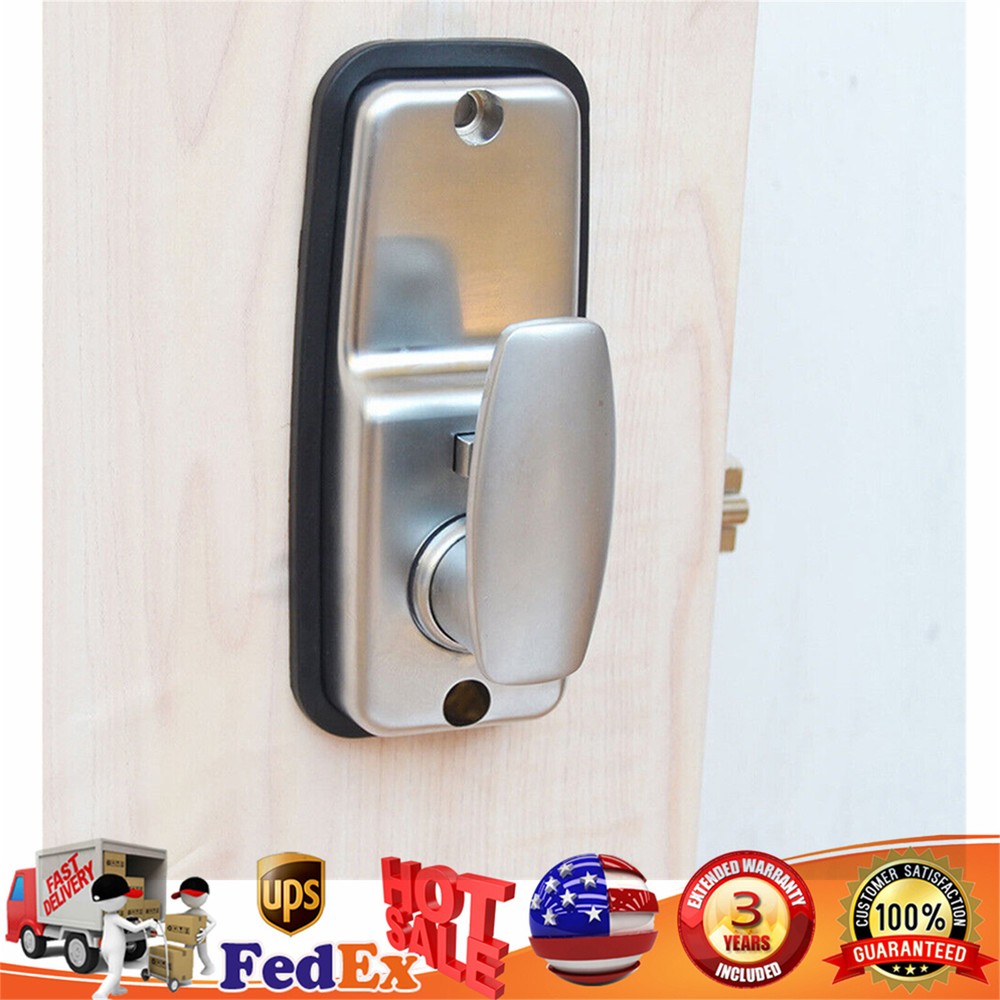 Keyless Digital Mechanical Door Lock with Waterproof Exterior Combination Code-image