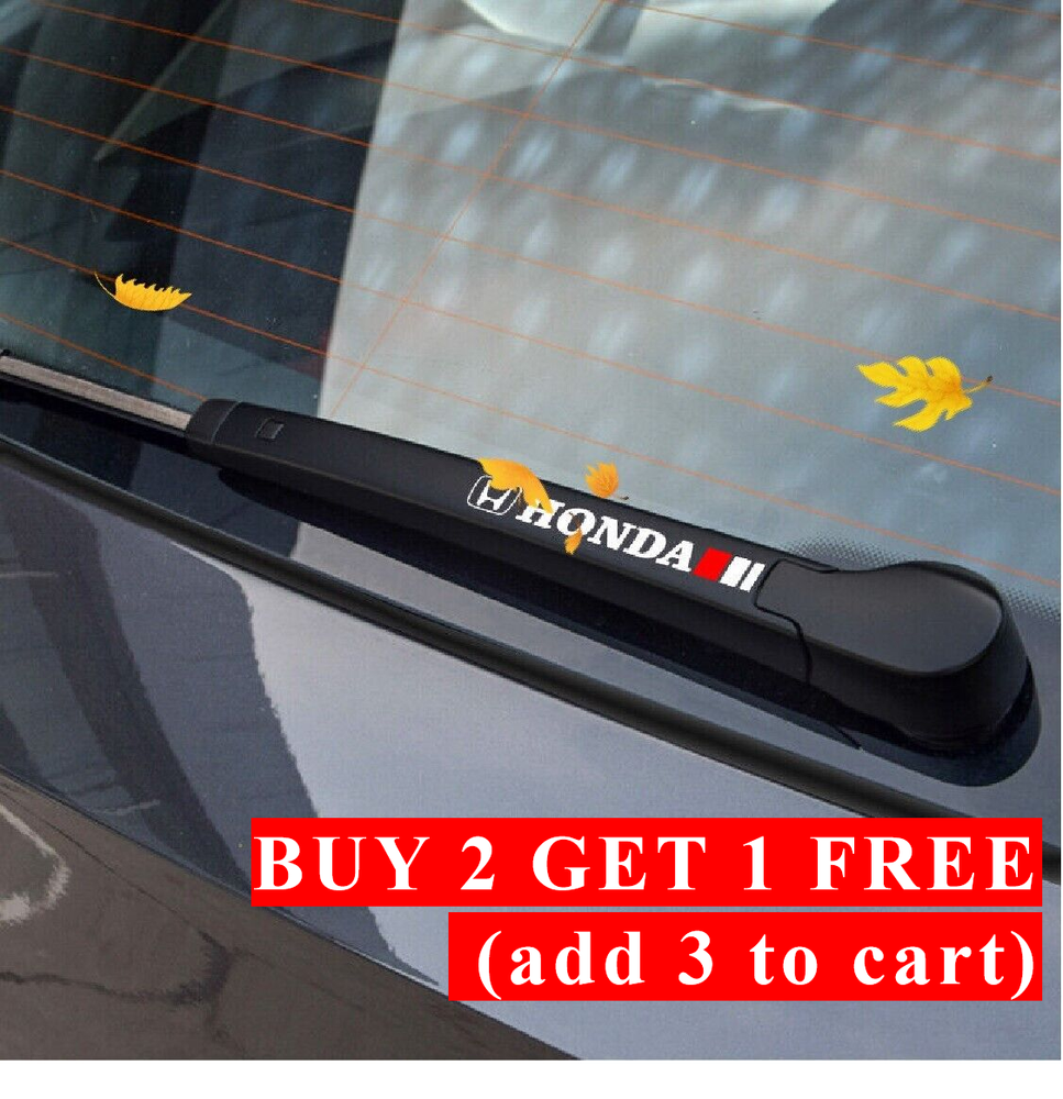 2PCS PVC Car Window Wiper Sport Sticker Side Decals for Honda Car Accessories