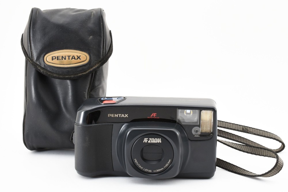 PENTAX α ZOOM Film Camera Black Body with 38-60mm Lens Japan Import