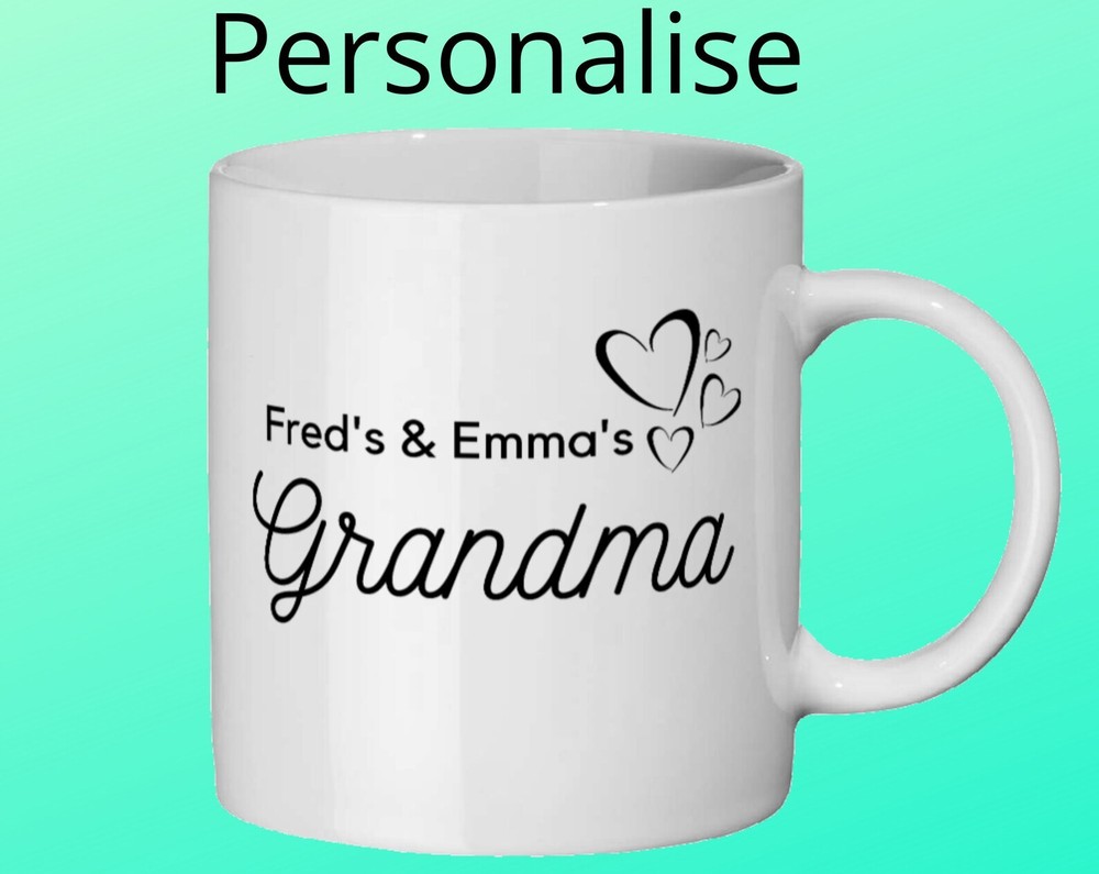 Personalised Mug Gift For Grandma Grandma Name Reveal Gran Gifts Gift For Gran.