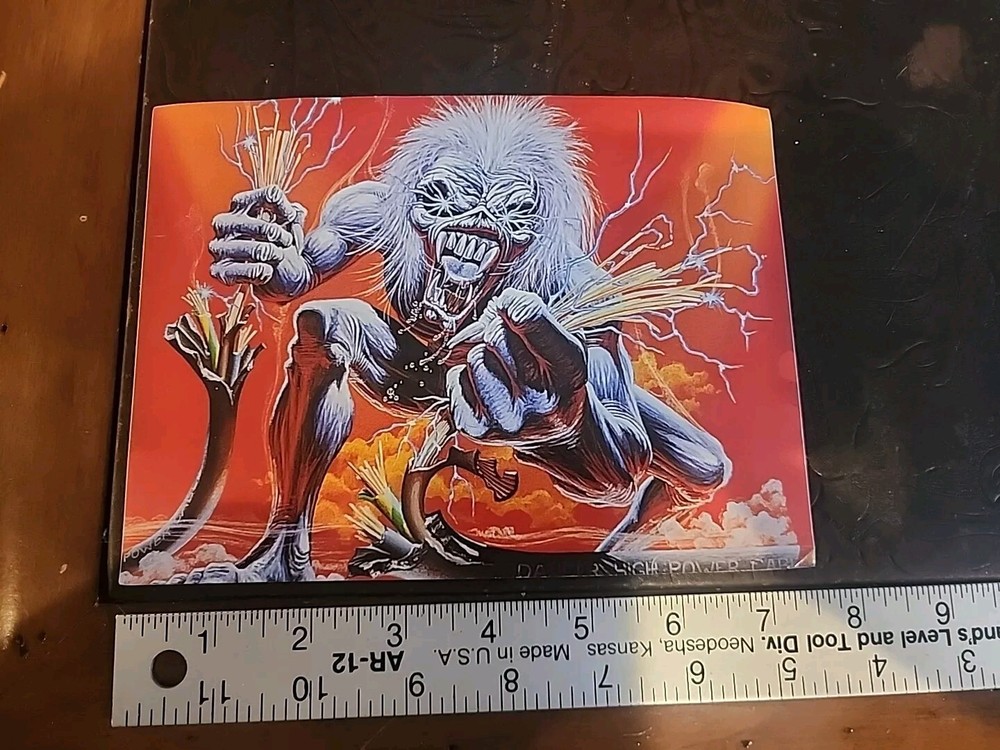 Iron Maiden A Real Live One Album CD Release Promo Sticker New Old Stock Rare Collectible