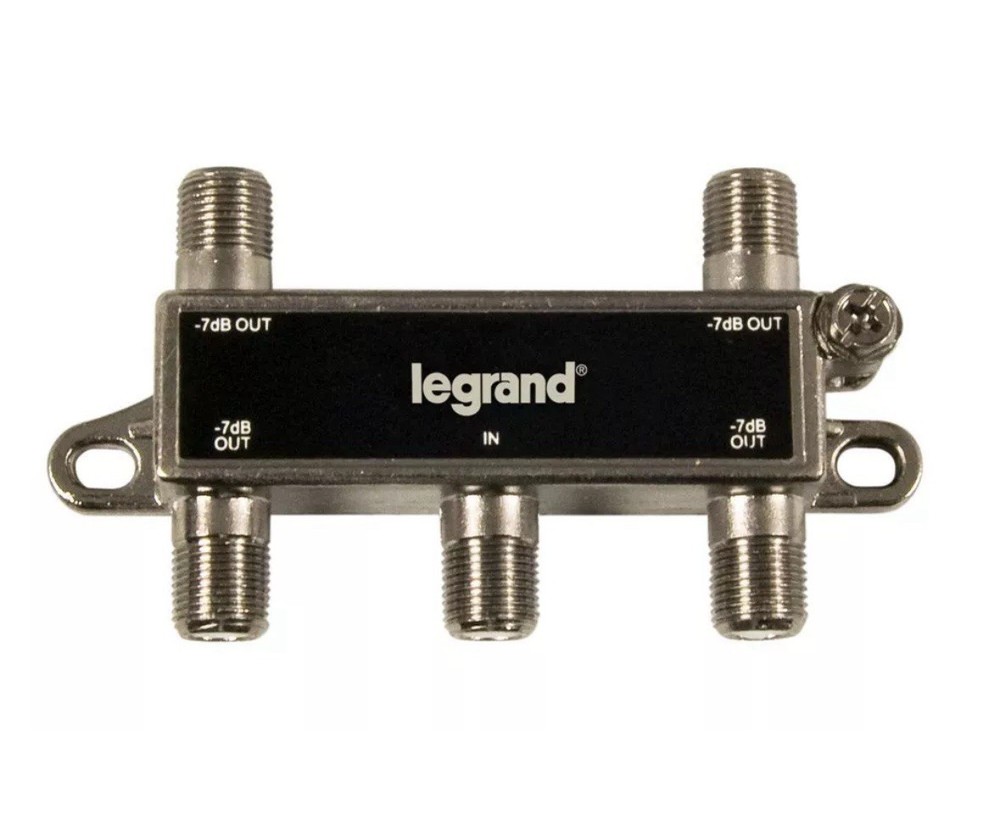 Legrand Onq 4 Way Cable Splitter Coaxial Cable Splitter For Home Office Or Theat