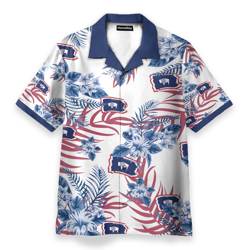 Wyoming Mens Buttons Up Shirts   Hawaiian Shir