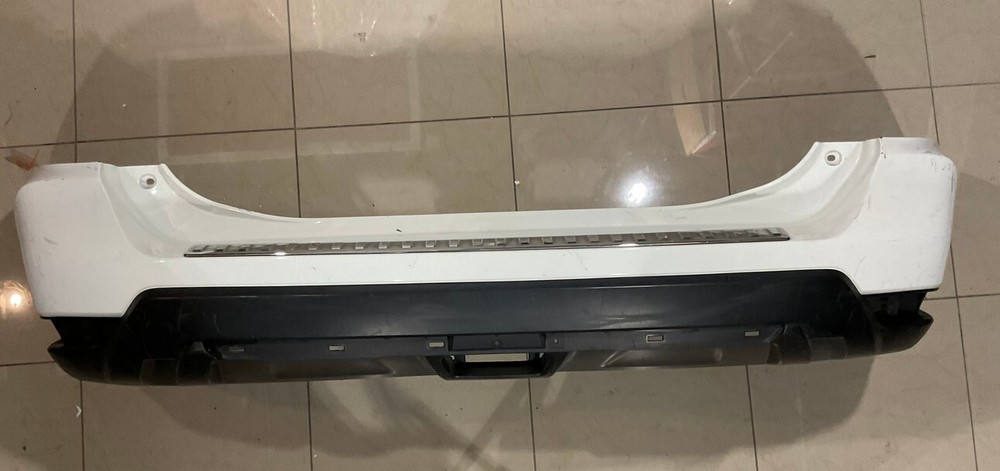 Rear Bumper Cover White Nissan Rogue S SL SV SV Hybrid 17 18 85022-6FROH OEM