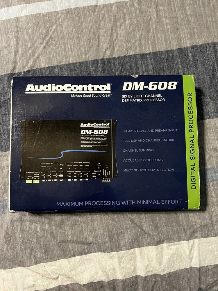 AudioControl DM-608 6 x 8 out Matrix DSP Digital Sound Processor OB