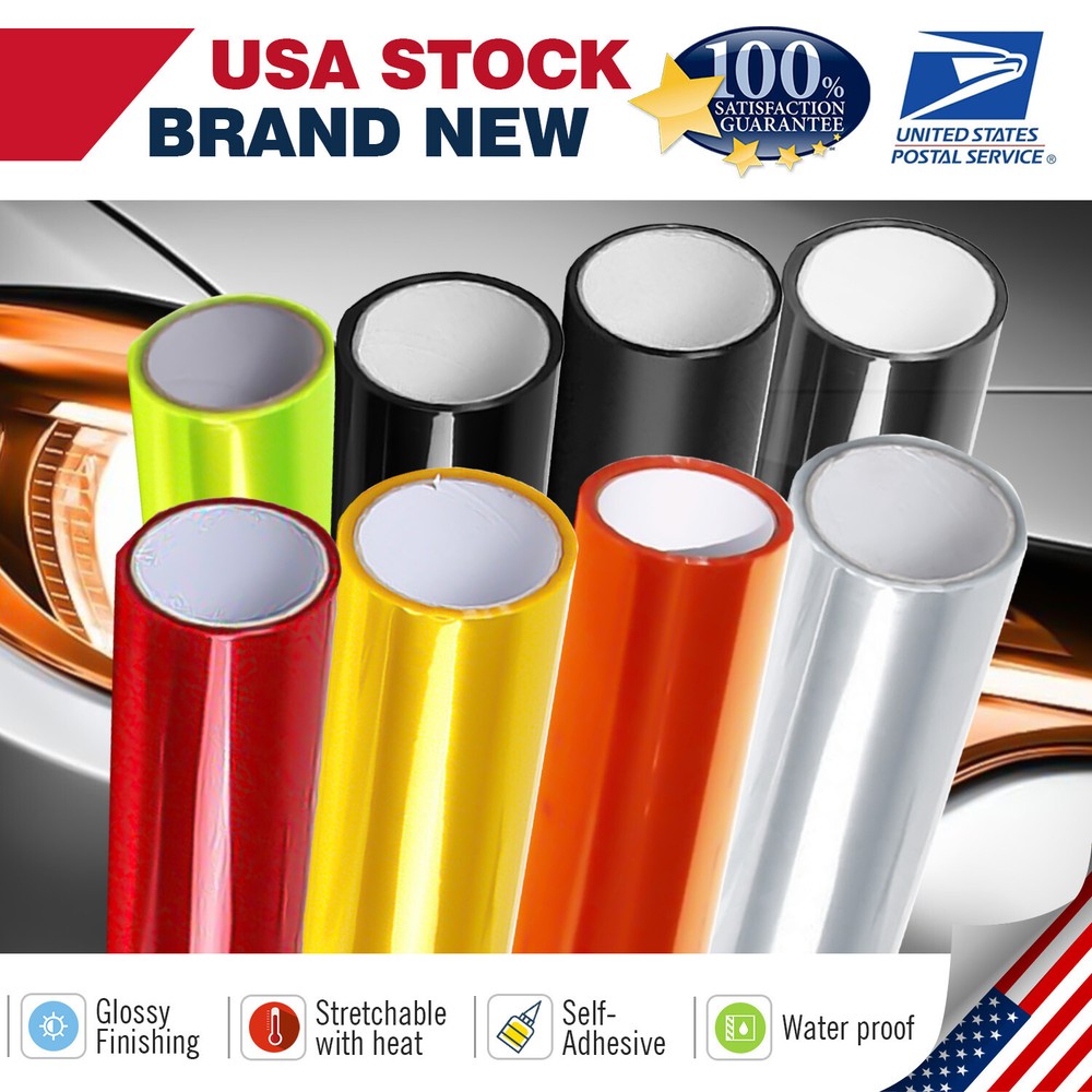 Smoke Tint Vinyl Protection Film for Headlights Taillights Fog Lights Side Markers