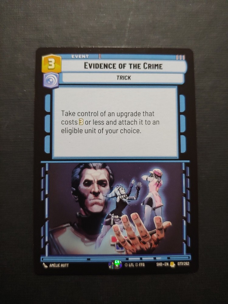 Star Wars Unlimited - Evidence of the Crime - Rare