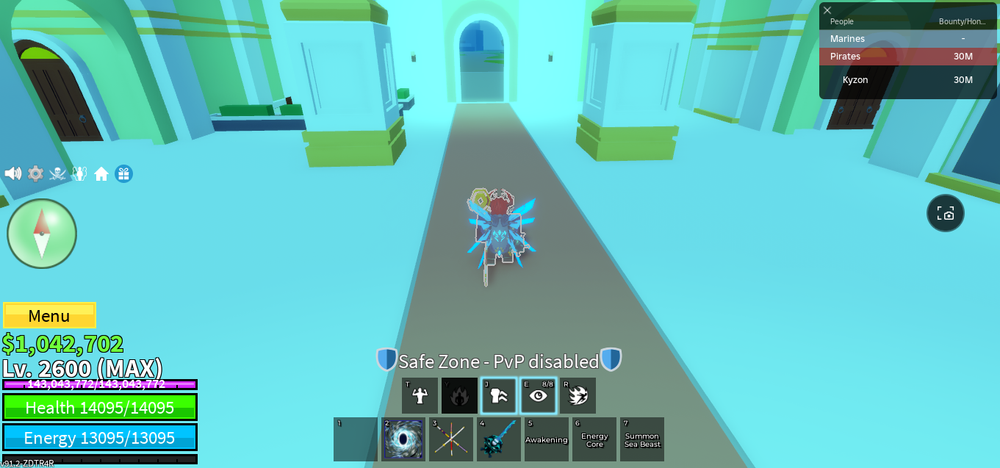 stacked blox fruits account 30mil bounty 16,5mil marine lots of perms