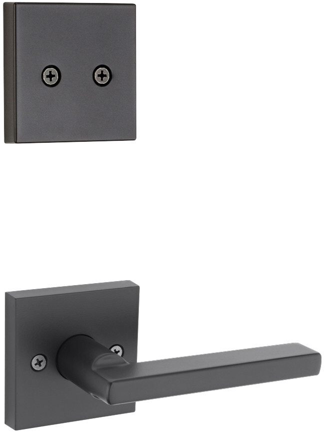 Kwikset 973HFLSQTV1 Halifax Lever Non-Turning Dummy Interior Pack - Black