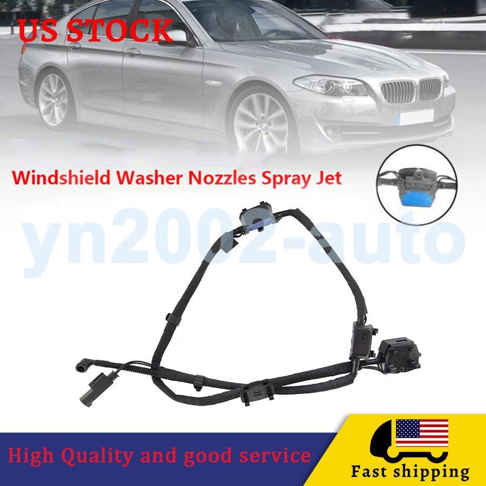 61667205117 Front Windshield Washer Nozzle Hose Line for BMW 535i F10 M5 2011-16