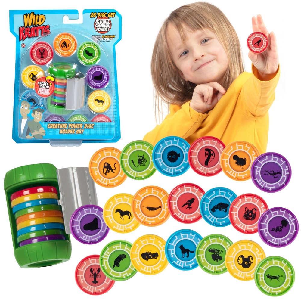 Wild Kratts Chris Creature Power Disc Holder Set w 20 Discs -Figure Toy for P...