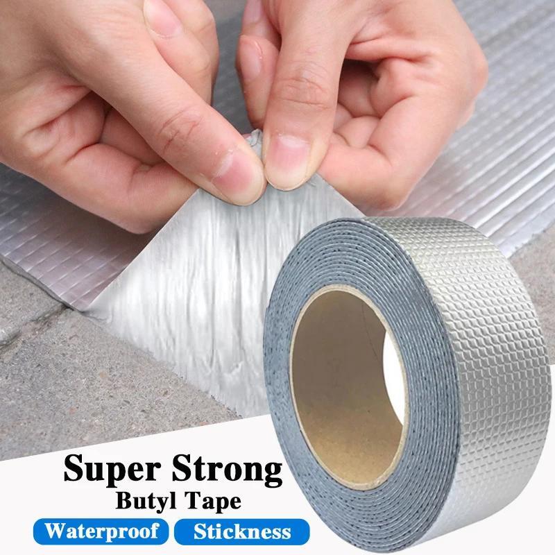 Super Sticky Aluminum Foil Butyl Rubber Tape High Temperature Resistance Waterpr