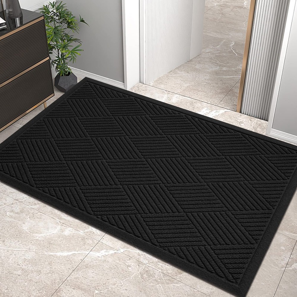 Sturdy Absorbent Mud-Resistant Welcome Outdoor Front Door Mat