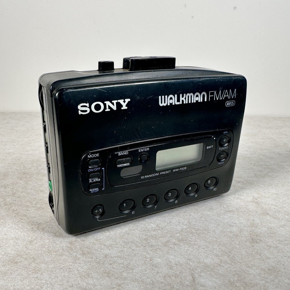 Sony Walkman WM-FX28 Cassette Player with FM AM Radio Untested For Parts Repair  