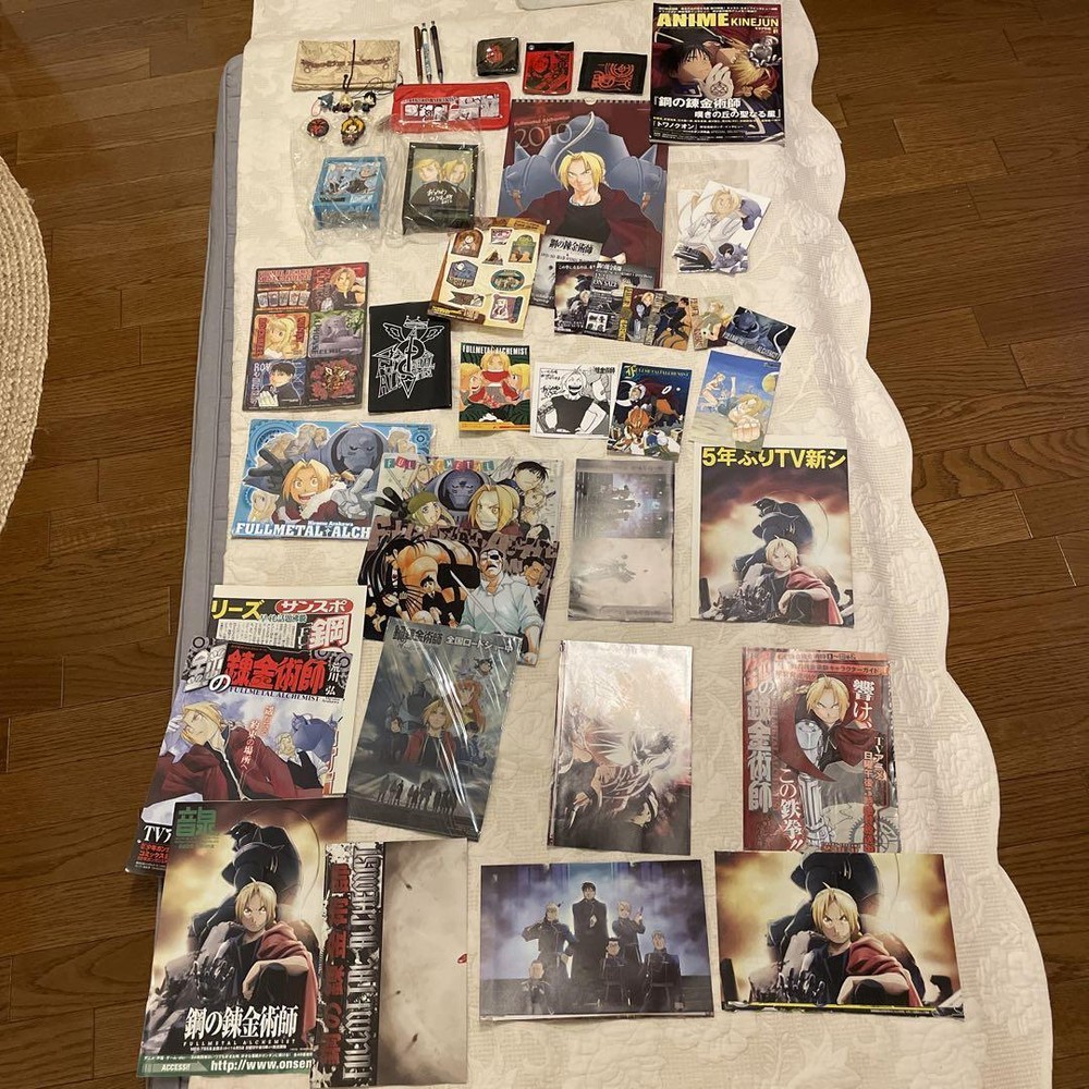 Fullmetal Alchemist Novelty Goods Set  Rare Items Various Conditions