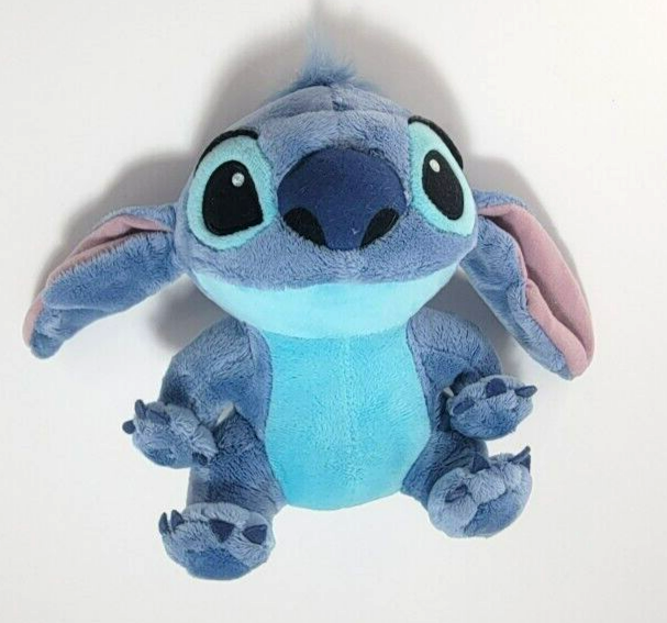Disney Parks Plush Lilo And Stitch Stuffed Alien Animal Beanbag Blue 9