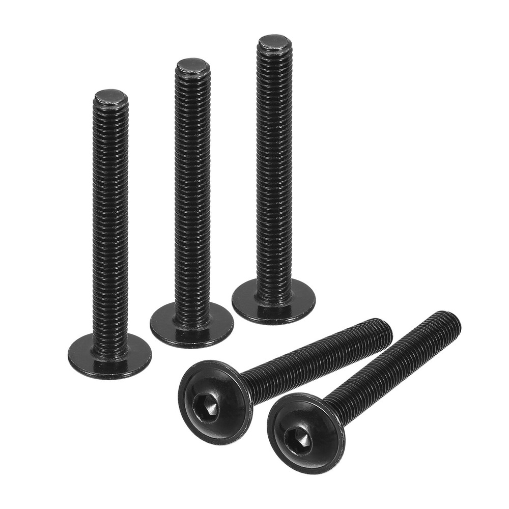 Flanged Button Head Socket Cap Screws, 25pcs M5x50mm 304 Stainless Steel Bolts