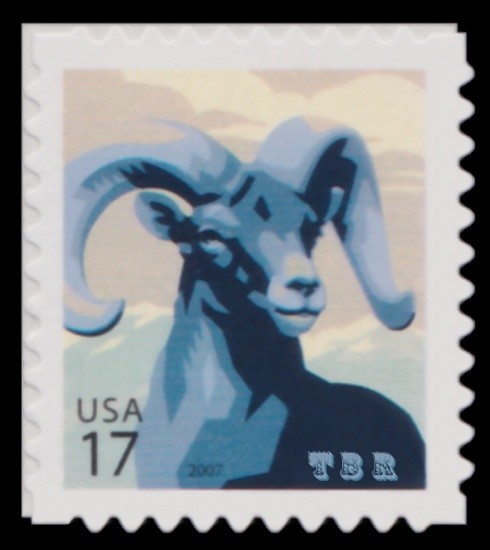 4138a Bighorn Sheep 17c Tagging Reprint American Wildlife 2007 MNH - Buy Now-image