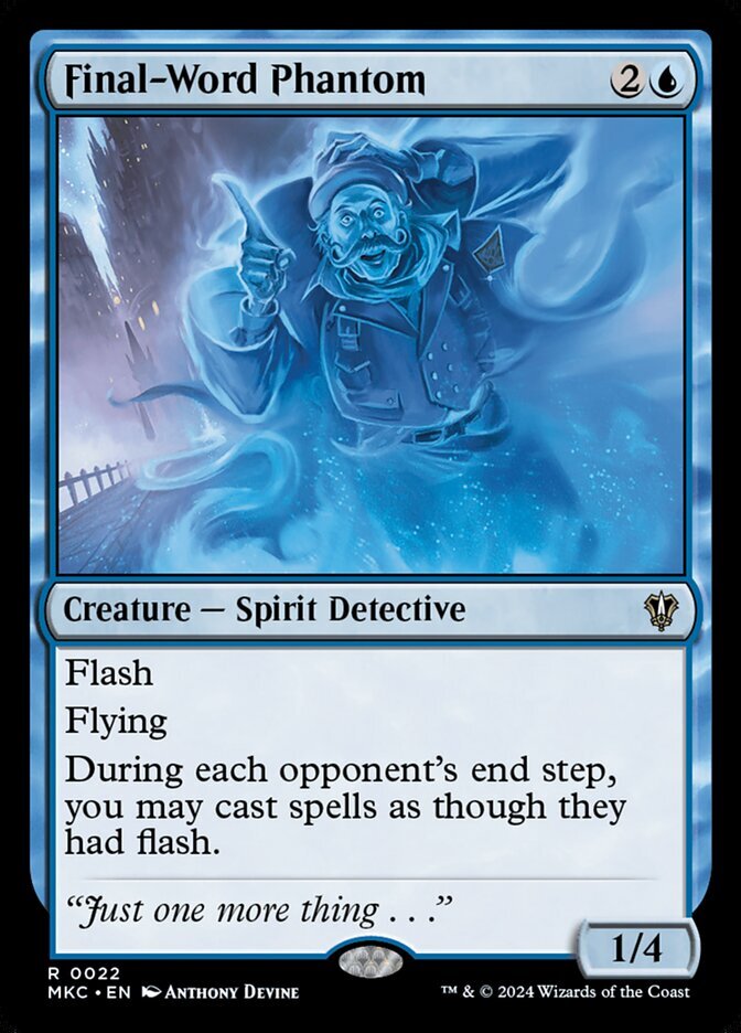 MTG Final-Word Phantom (22/392) Murders at Karlov Manor Commander NM