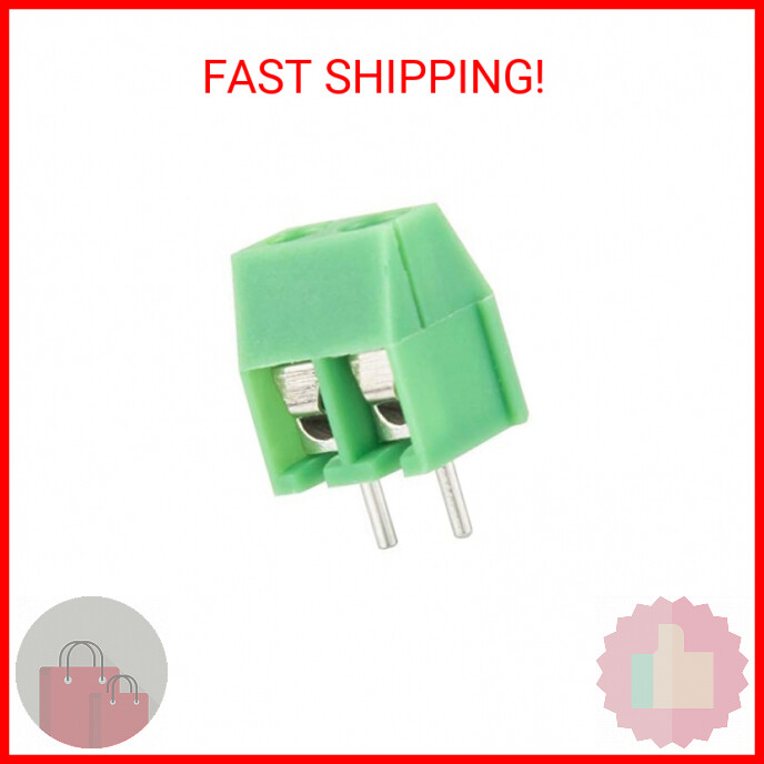 green 40PCS 2P 2Pin Screw Terminal Block Connector 3.5mm Pitch for Arduino 10A 3