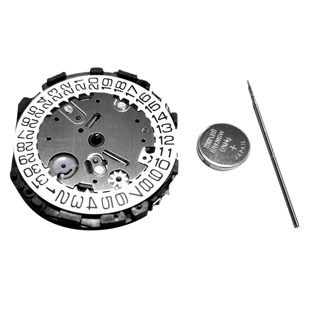 Durable Quartz Watch Movement 6 Hands With Battery Handlebar VR32B VR32