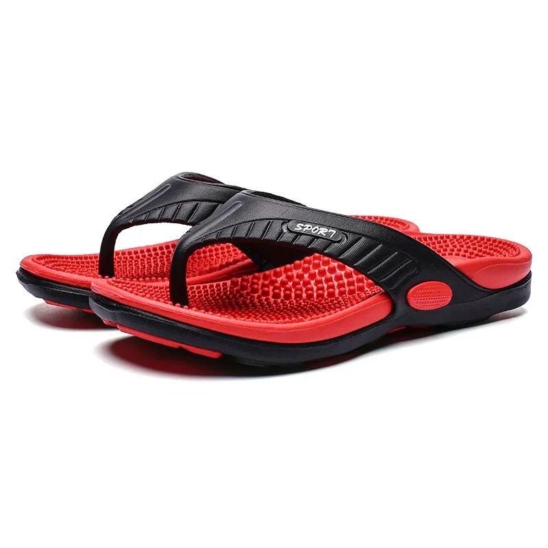 Men's MASSAGE Flip Flops EVA Outdoor Sandals Summer Breathable Beach Slides