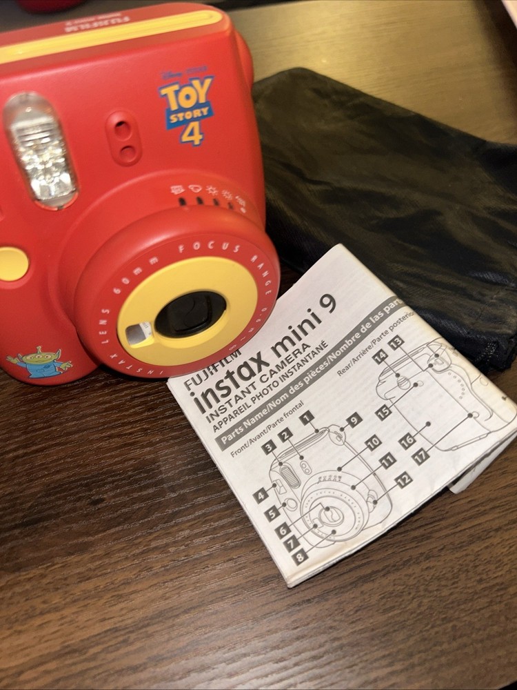FUJIFILM Instax Mini 9 Toy Story 4 Limited Edition Red Instant Camera Tested Working