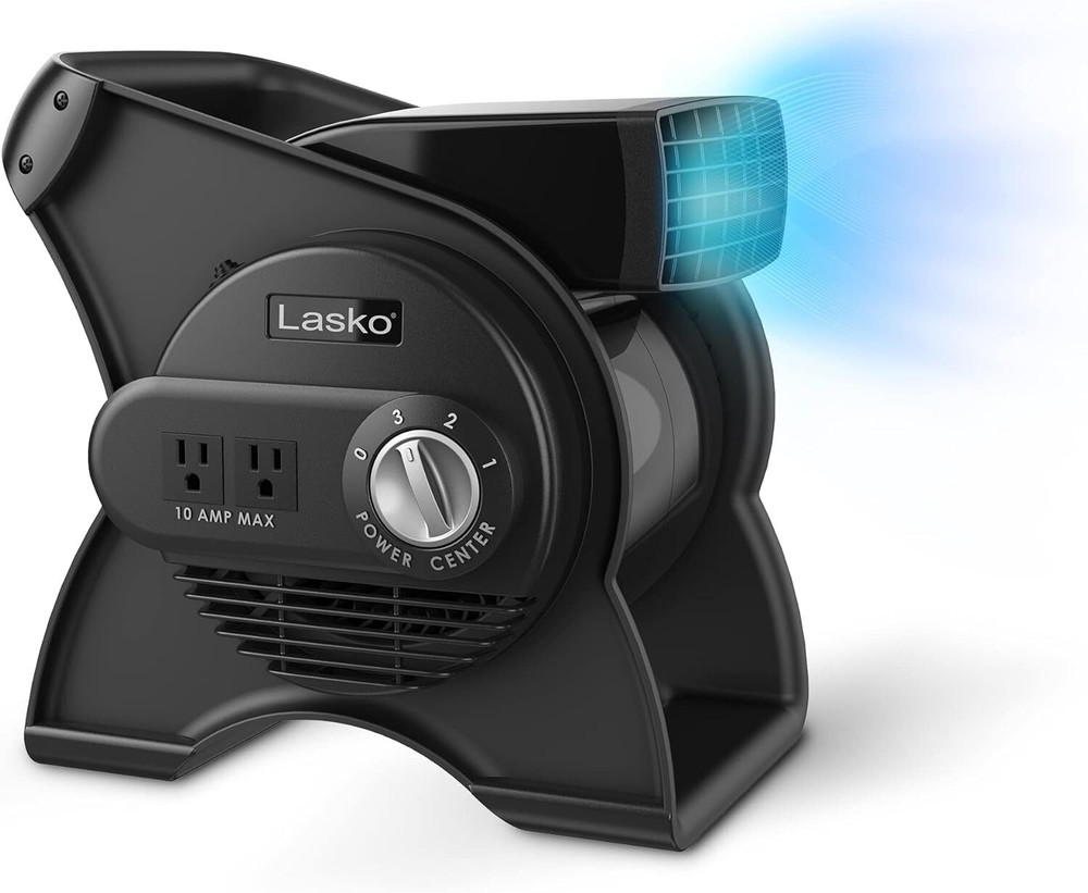 Lasko 12” , 289 CFM, Pivoting High Velocity Blower Fans, 3 Speeds