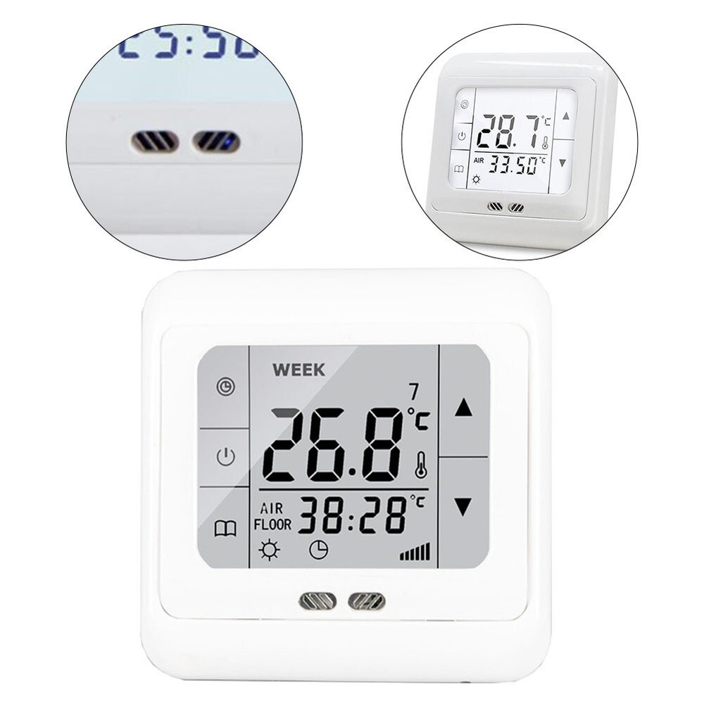 Programmable Room Thermostat for Underfloor Heating with Memory Feature