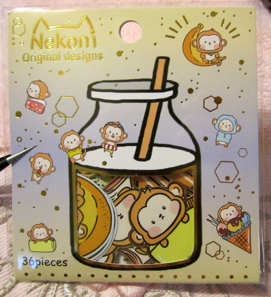 Monkey Stickers Sack Pack~36 Stickers