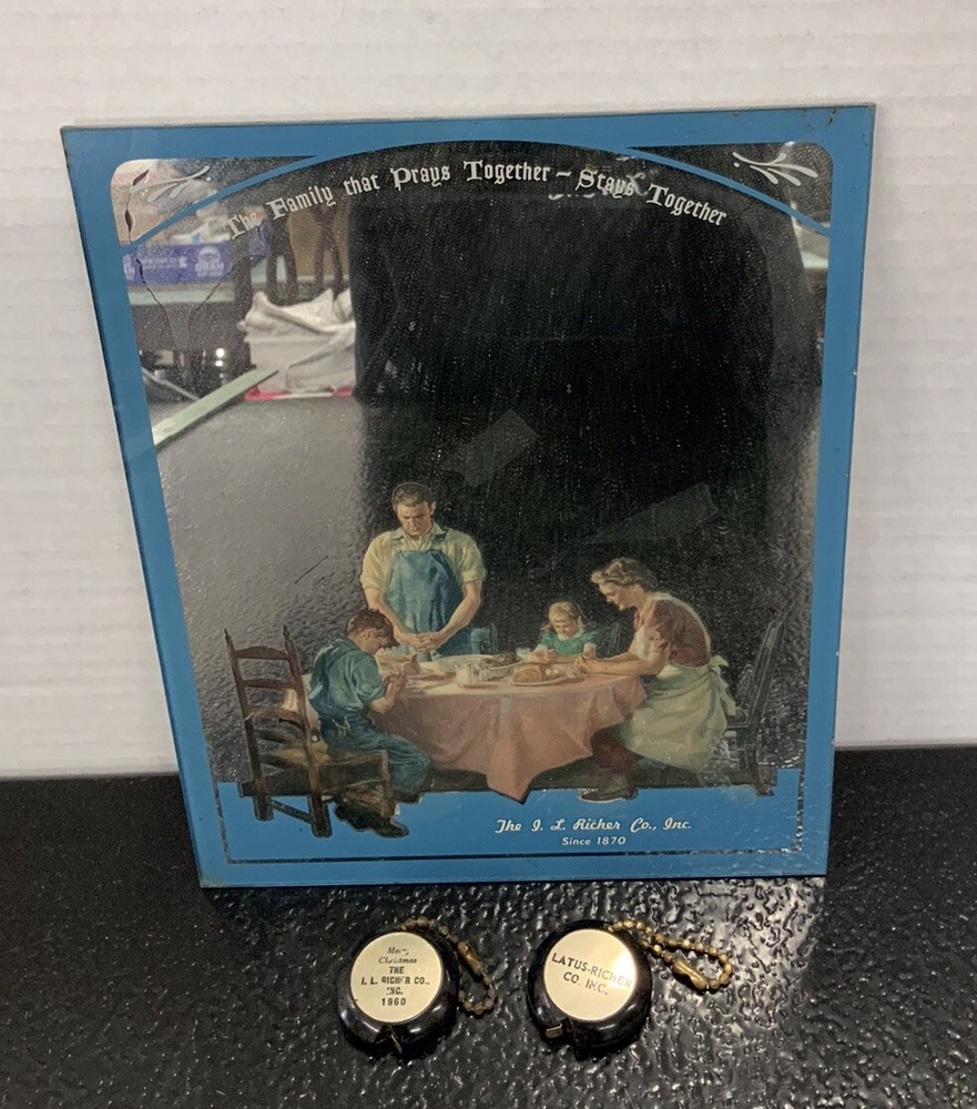 I.L. Richer Co Family Praying Together Sign Mirror Colossians 3:17 Inspired