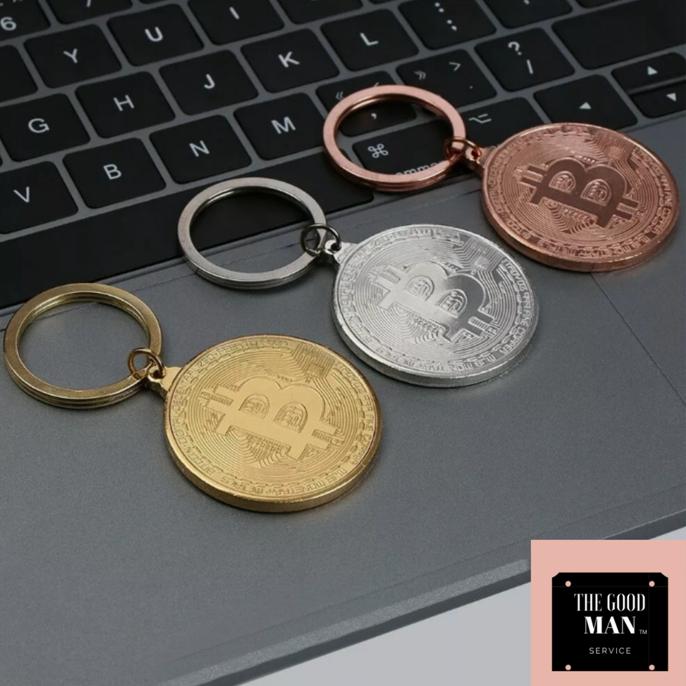 2021 Bitcoin Keychain Cryptocurrency Pendant for Men and Women High Quality Jewelry-image