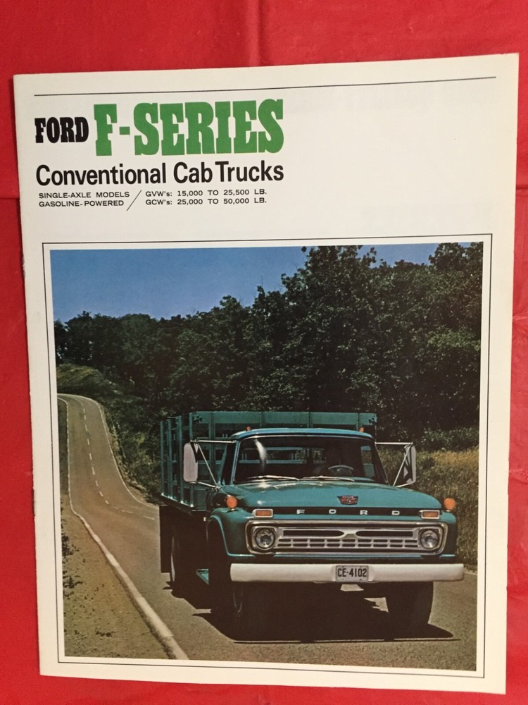 1966 FORD «F-SERIES ОБЫЧНЫЕ КАБИНЫ ГРУЗОВИКОВ» грузовик дилер продажи брошюра