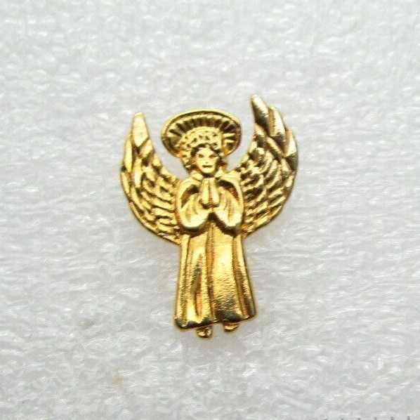 Praying Winged Angel Lapel Pin (B369)