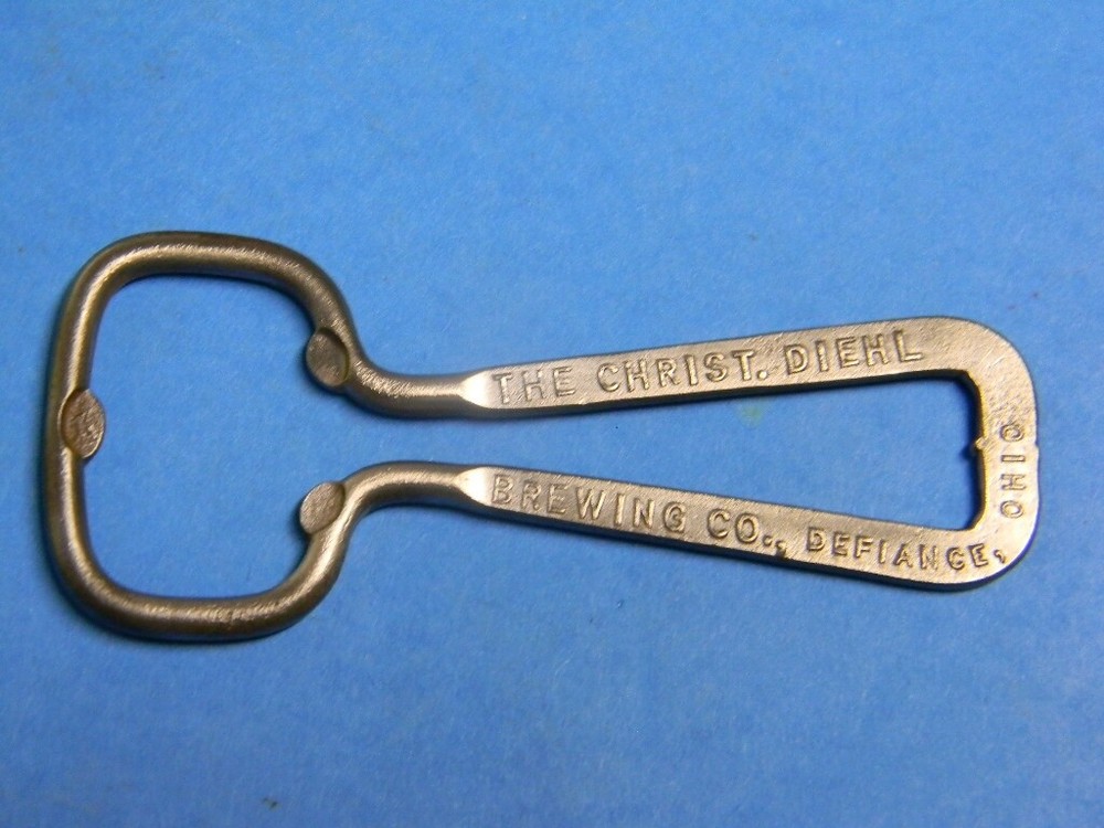 RARE VINTAGE CHRISTIAN DIEHL BREWING COMPANY BEER BOTTLE OPENER DEFIANCE OHIO