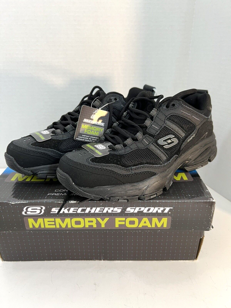 Skechers Men's Vigor 2.0 Trait Memory Foam Sneaker Size 8, Black