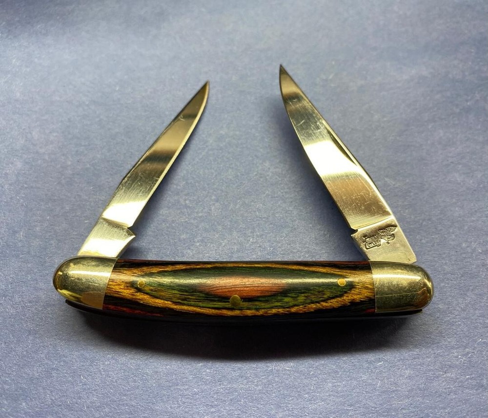 FROST CUTLERY MINI-MUSKRAT 2 BLADE FROSTWOOD HANDLES ORIGINAL EDGES