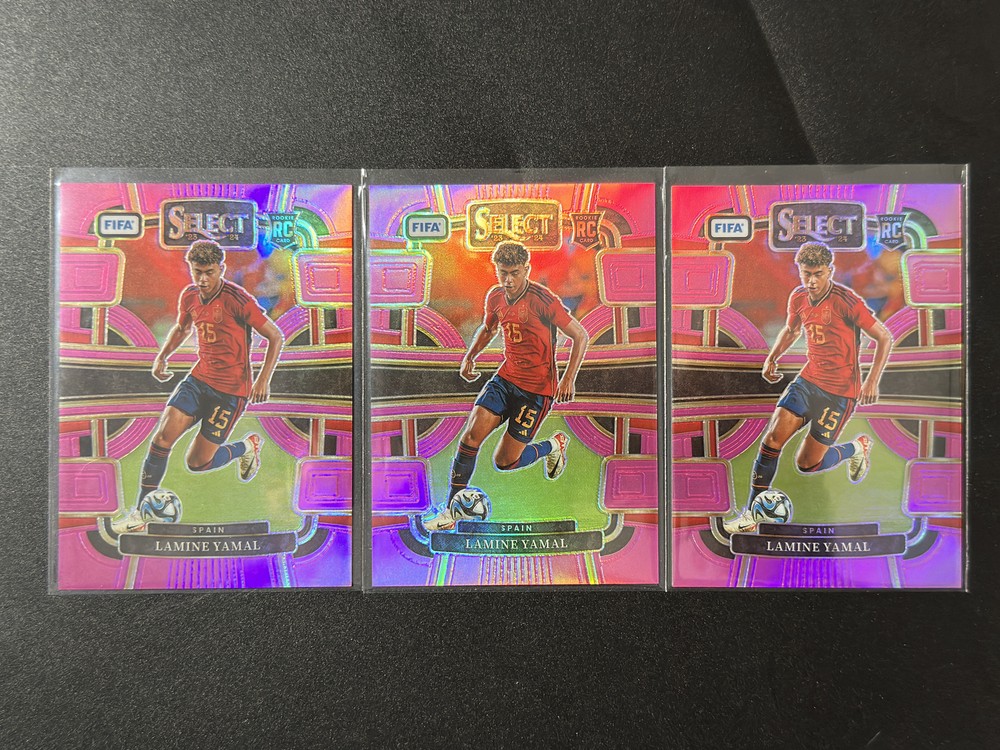 Lamine Yamal 2024 23-24 Panini Select FIFA Rookie RC #98 Pink TERRACE /75 lots3