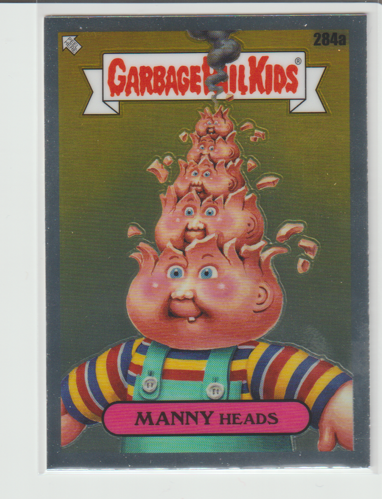 2024 Garbage Pail Kids Chrome Series 7 Manny Heads 284A Collectible Card