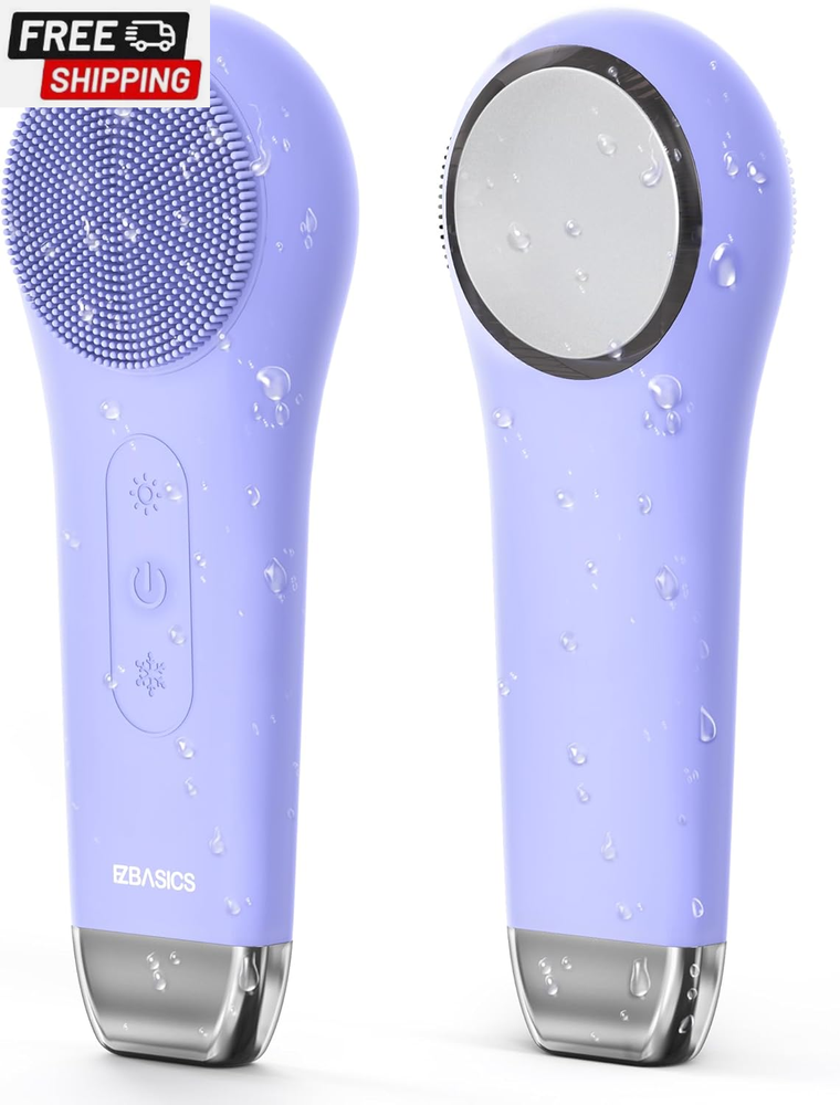 Facial Cleansing Brush Face Scrubber Waterproof Face Scrub Brush for Men & Women