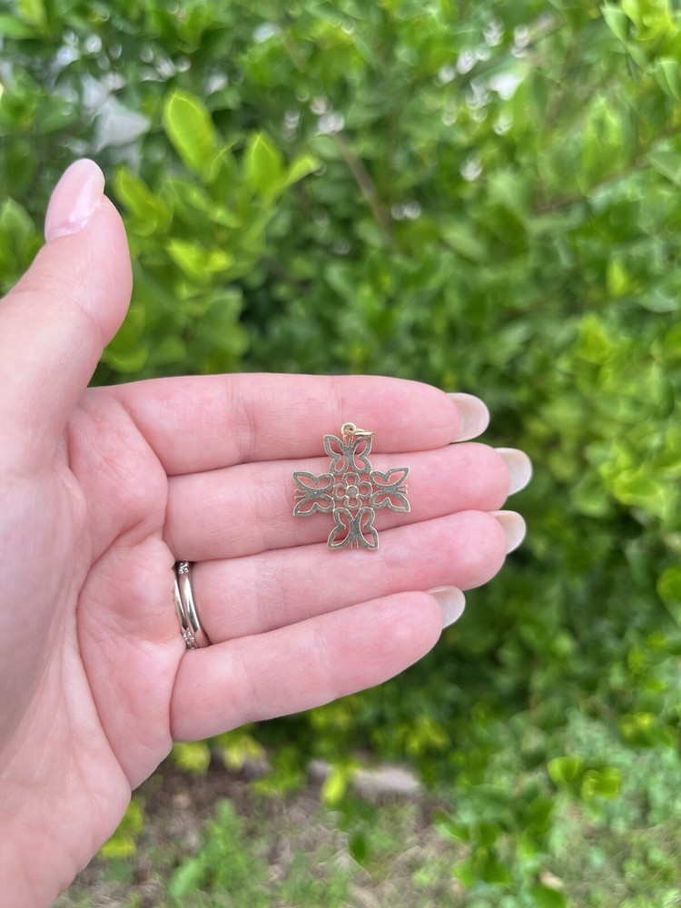 James Avery Cross Butterfly Pendant 14k Gold *retired*