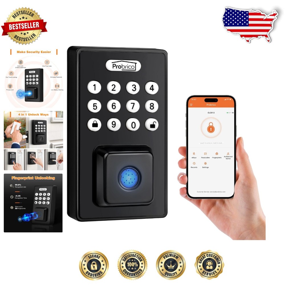 Smart Bluetooth Fingerprint Lock for Modern Automated Security-image