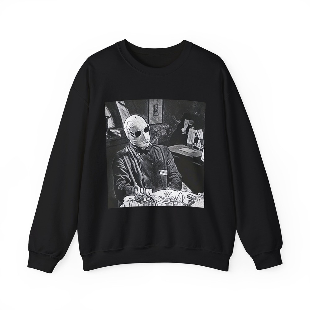 The Invisible Man Graphic Print Art LS Unisex Heavy Blend™ Crewneck Sweatshirt
