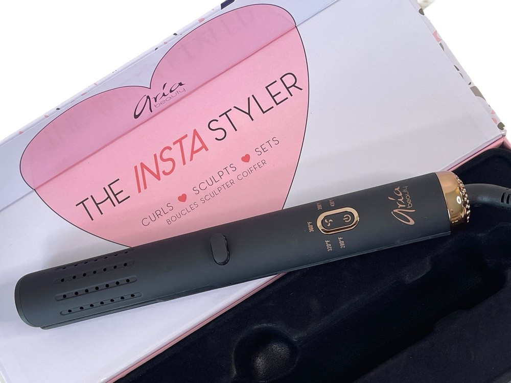 Aria Beauty Insta Styler Hot Curler with Cool Air Hair Straightener Iron