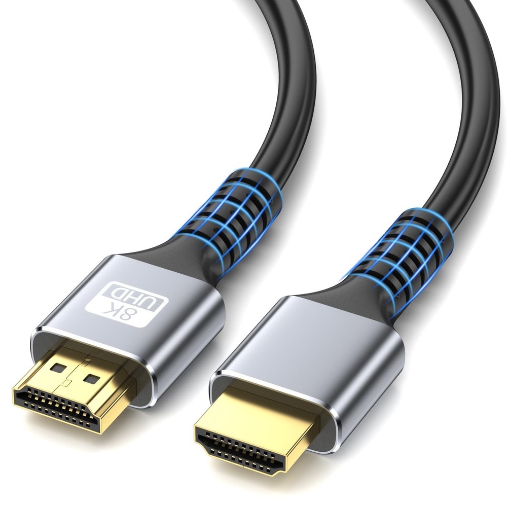 6.6Ft Ultra High Speed HDMI 2.1 Cable 8K 4K 120Hz 48Gbps Gold-Plated