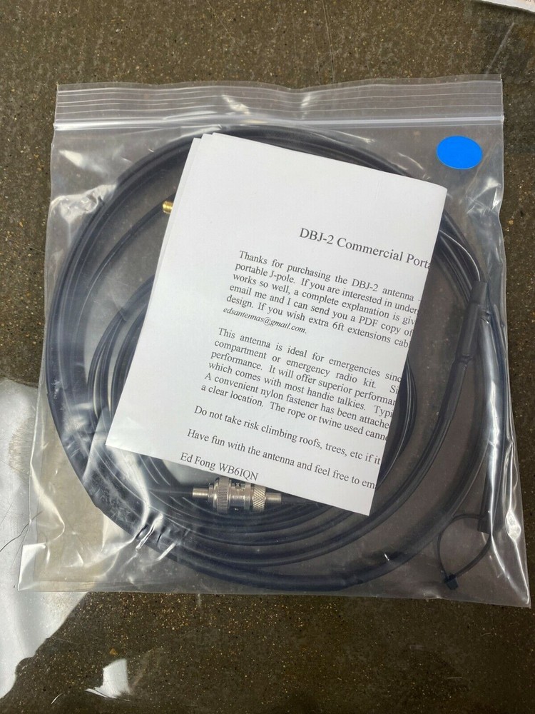 Ed Fong DBJ-2(Commercial) Dual Band Roll Up Antenna Kit(Blue Tag)