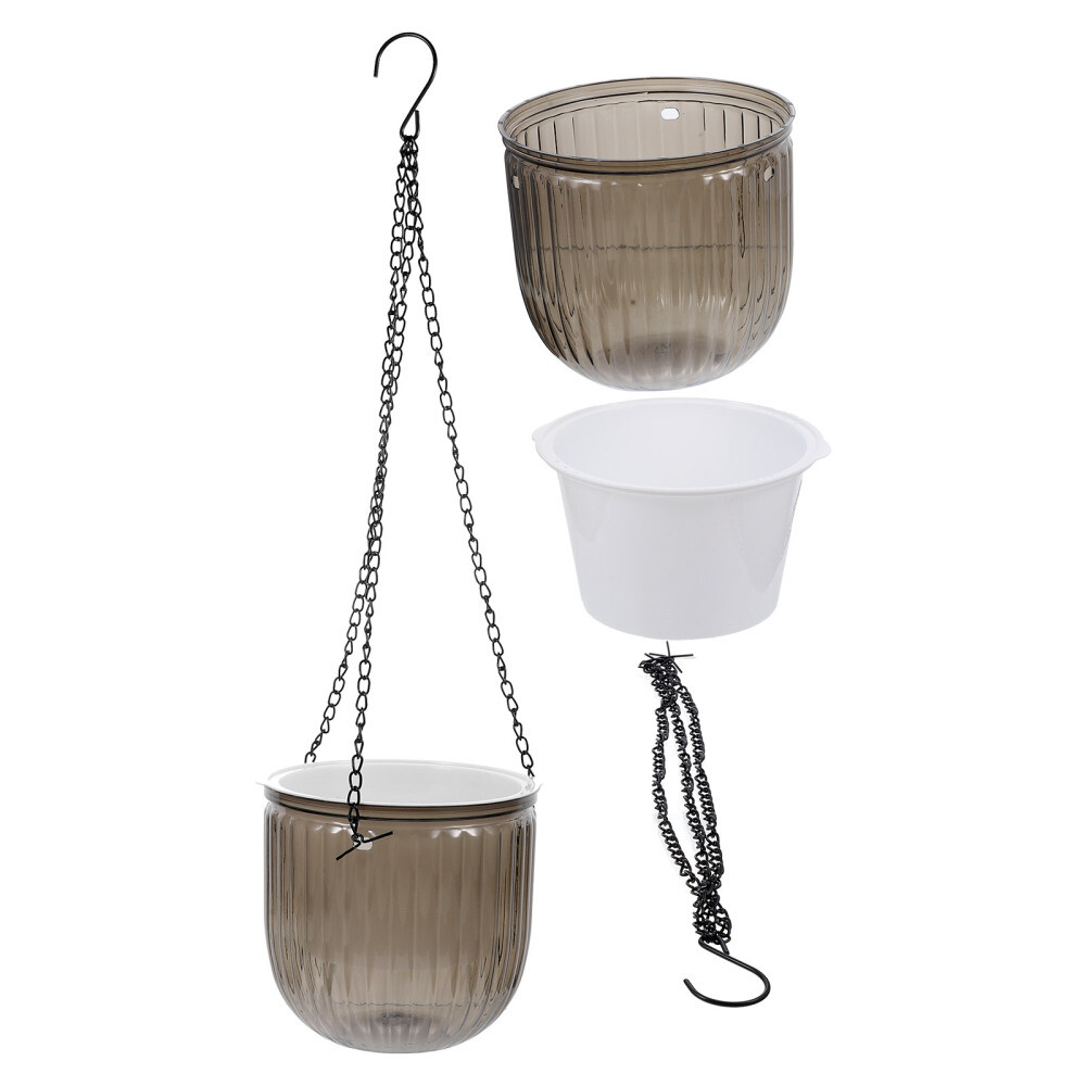 2PCS Hanging Flower Plant Shelf Indoor Pots Flowerpot Double-layer Small
